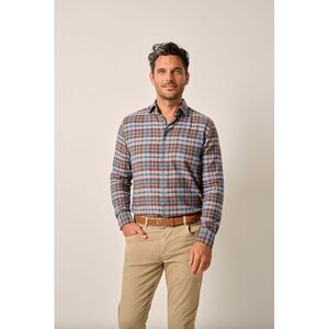 Tucked Cotton Blend Button Down Shirt - Roger, Size: XXL
